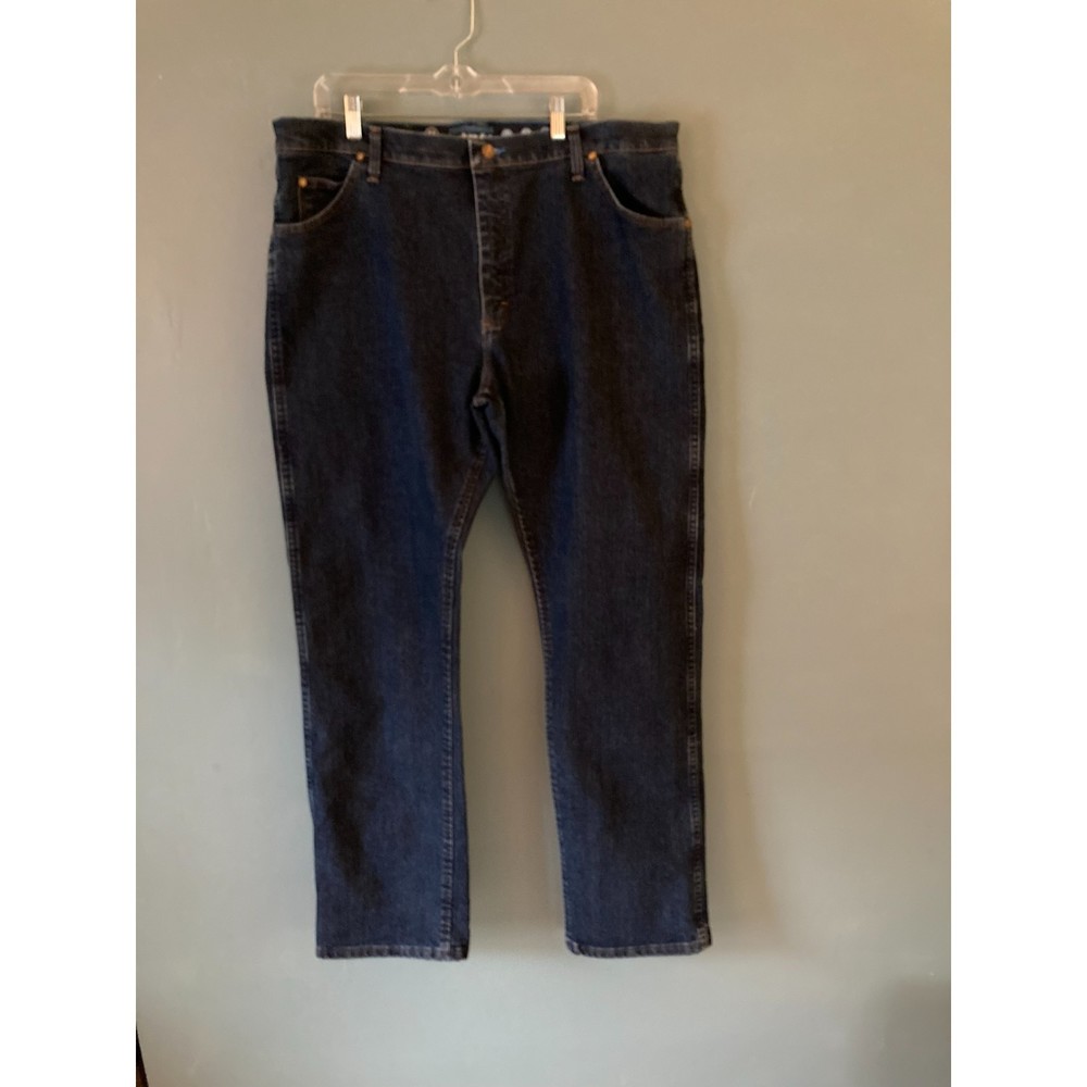 Wrangler cowboy cut men's dark blue denim jeans 47 regular fit